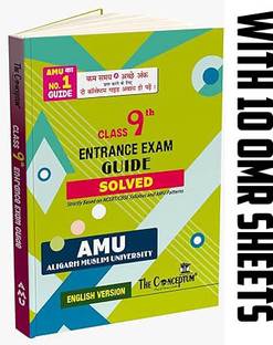 CONCEPTUM AMU CLASS 9 ENTRANCE GUIDE 2025 + 10 OMR SHEET SAME AS AMU PATTERN FOR PRACTISE