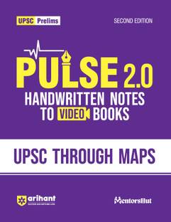 Arihant UPSC Prelims UPSC Through Maps for Civil Services Exam 2025 Pulse 2.0 Handwritten Notes with Video Lectures Region-Wise Maps, Color Coded Notes, Flowcharts