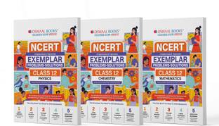 Oswaal NCERT Exemplar (Problems - Solutions) Class 12 Physics, Chemistry and Mathematics (Set of 3 Books) For 2024 Board Exam