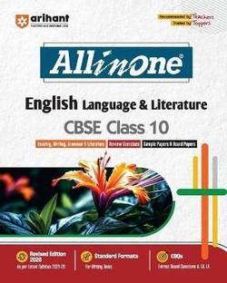 Arihant All in One English Language & Literature Class 10 for CBSE Exams 2025-26 as per latest syllabus CBQs, Focused Theory, Reading, Writing, Grammar & Literature, Review Exercises, Sample Papers