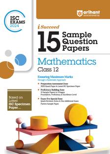 Arihant ISC Sample Question Papers Class 12 Mathematics Book for 2024 Board Exam