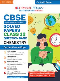 Oswaal CBSE Question Bank Class 12 Chemistry, Chapterwise and Topicwise Solved Papers For Board Exams 2025