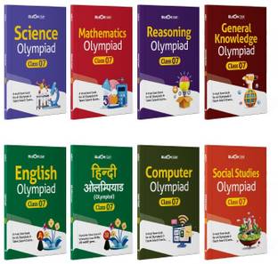 Bloom CAP Olympiad Science, Social Studies, Mathematics, Reasoning, English, General Knowledge, Hindi, Computer Class 7 (Set of 8 books)