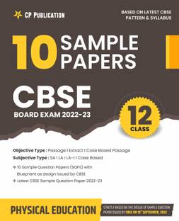 CBSE 10 Sample Question Papers Class 12 Physical Education for 2023 Board Exam