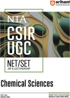NTA CSIR UGC NET / SET JRF & LECTURERSHIP Chemical Sciences