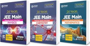 Arihant 24 Years JEE Main Physics, Chemistry and Maths Chapterwise Topicwise Solved Papers with 3500+ MCQ Verified Answer by NTA, Solution with Key Idea, Concept Enhancer and Alternate Solutions and Difficulty Level Sorting of PYQ For exam 2025-26