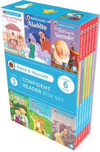 Read It Yourself with Ladybird: Confident Readers Level 3: 6 Books Collection Box Set (Akbar and Birbal, Aladdin, Puss in Boots, Hansel and Gretel, Rapunzel and The Elves and the Shoemaker