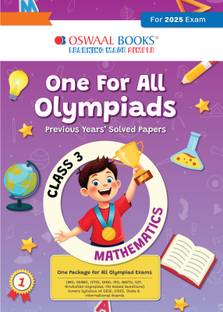 One for All Olympiads Previous Years' Solved Papers Class 3 Maths For 2025 Exam