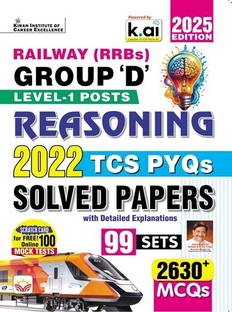 Railway Group D Reasoning Level 1 Posts 2022 TCS PYQs Solved Papers 99 Shift (English Medium) (5326)