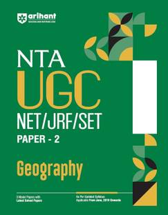 Arihant NTA UGC NET/ JRF/ SET PAPER-2 Geography | As per updated syllabus | 3 Model Papers with latest solved papers