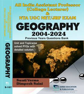 All India Assistant Professor (College Lecturer) & UGC-NET/JRF GEOGRAPHY CHAPTER WISE PREVIOUS YEARs PAPERS| 2004-2024 |  - geography objective