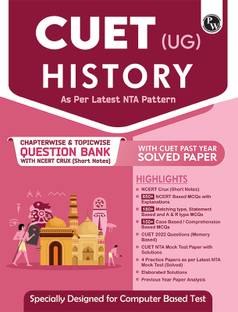 PW CUET (UG) History Chapterwise & Topicwise Question Bank (2023- 2024) with Complete NCERT Crux, CUET PYQs (2022-2023) Past Year Questions and Mock Test I For Central Universities Entrance Test 2024