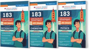 Oswaal 183 Chapter-wise & Topic-wise Solved Papers JEE (Main) | Online (2012-2025) & Offline (2002-2018) | Physics, Chemistry & Mathematics (Set of 3 Books) | For 2026 Exam (Product Bundle, Oswaal Editorial Board)