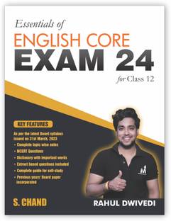 Essentials of English Core Exam 24 for Class 12 for 2023-2024 Based on Latest Board Syllabus | Complete Guide Book & Topic Wise Notes CBSE NCERT Questions | Previous Year Paper | Vistas and Flamingo | S. Chand's Book Latest Edition