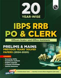 PW 20 Yearwise IBPS RRB PO & Clerk Prelims & Mains Past Papers (2024-2020) PYQ