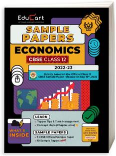 Educart CBSE Class 12 ECONOMICS Sample Paper 2022 (With Detailed Explanation and New Pattern Questions 2022-23)