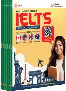 Gkp IELTS 2025 Academic+ General Test Preparation Set of 6 Books by Ca