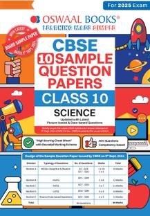 Oswaal CBSE Sample Question Papers Class 10 Science Book (For 2025 Exam)