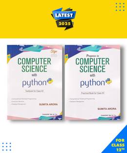 Progress In Computer Science With Python Textbook & Practical Book For Class 12 -Computer Science With Python Textbook & Practical Book For Class 12 -by Sumita Arora Paperback, Sumita Arora|New Latest Edition For 2025-2026  - Computer Science With Python Textbook & Practical Book For Class 12 - by Sumita Arora
