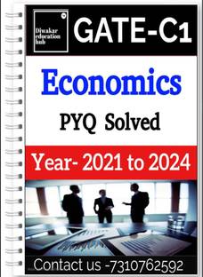 GATE Economics Previous Year Solved Paper Book PYQ 2021 to 2024