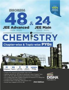Disha Errorless 48 Years JEE Advanced (1978 - 2025) & 24 Year JEE Main (2002 - 2025) CHEMISTRY Chapter-wise & Topic-wise PYQs Book 21st Edition | Solved Papers Question Bank in NCERT Flow for JEE 2026