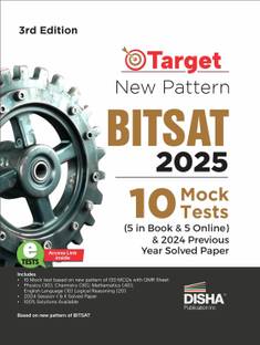 Target New Pattern Bitsat 2025 - 10 Mock Tests (5 in Book & 5 Online)