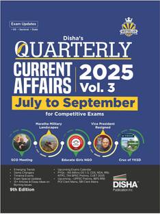 Disha Quarterly Current Affairs 2025 Vol. 3 - July to September for Competitive Exams