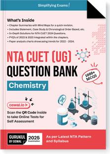 Gurukul NTA CUET (UG) Chemistry Question Bank Exam 2025 : 1000+ MCQs, Chapter Summary with Mind Maps, 2024 Solved Paper, PYQs, Paper Analysis Charts, Common University Entrance Test Computer Based