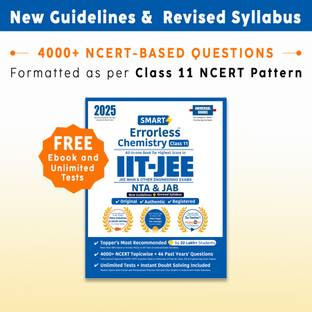Smart Errorless Chemistry JEE(Main and Advanced) Class 11 (2025) - NCERT Based | 4000+ NCERT & New Pattern Questions | 46 Past Years Papers | Free E-Book, Mind-maps & App - Universal Books