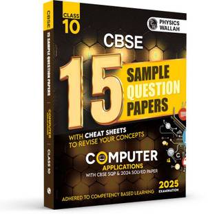 PW CBSE 15 Sample Question Papers Class 10 Computer Applications for 2025 Exam