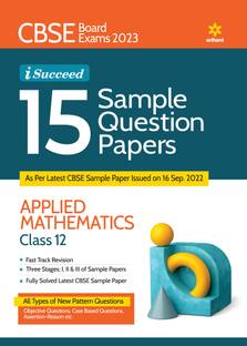 CBSE Board Exams 2023 I Succeed 15 Sample Question Papers Mathematics Class 12th