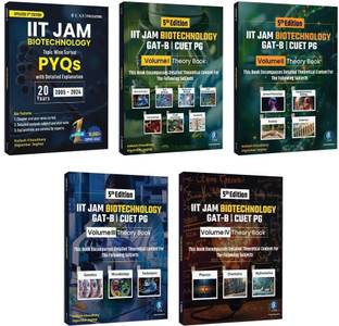 IIT JAM Biotechnology  - 2026 [Set Of 5] | Theory Volume 1 to 4 + PYQs | Biochemistry, Cell & Molecular Biology, Techniques, Biosciences | For GAT-B, CUET PG, TIFR, MSc Entrances | Two Brothers Publications