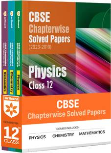 Arihant CBSE Chapterwise Solved Papers 2023-2011 Physics, Chemistry, Mathematics Class 12th (Set of 3 Books) Third Edition