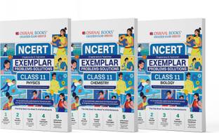Oswaal NCERT Exemplar (Problems - Solutions) Class 11 Physics, Chemistry and Biology (Set of 3 Books) For 2024 Exam
