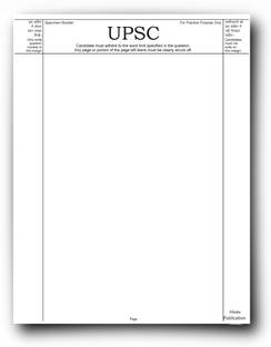Upsc Answer Writing Booklet 400q