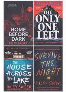 Riley Sager 4 Books Collection Set (Home Before Dark, Survive The Night, The House Across The Lake & The Only One Left)