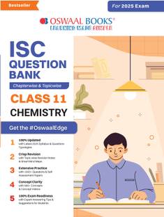 Oswaal ISC Question Bank Class 11 Chemistry | Chapterwise | Topicwise | Solved Papers | For 2025 Exams
