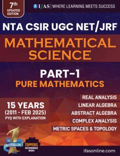 CSIR NET Mathematics PYQ Book | Mathematical Science Previous Year Questions Papers  - 2025 (2011-2025 FEB) Previous Year Questions Questions With Detailed Solutions Part-1 Pure Mathematics | Useful for NTA CSIR UGC NET, GATE, SET & NBHM