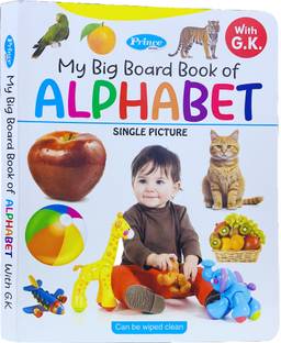 My Big Board Book Of English Alphabet Learning Book For Kids Single Picture (32 Pages)