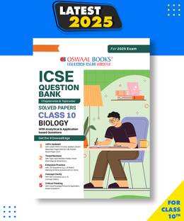 ICSE Question Bank Chapter-wise Topic-wise Class 10 Biology For 2025 Board Exams Paperback, Oswaal Editorial Board|New Latest Edition For 2025-2026