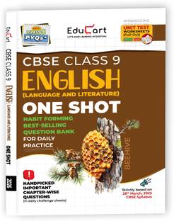 Educart CBSE Class 9 English One-shot Question Bank 2026 (Strictly for 2025-26 Exam)