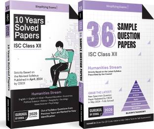 Gurukul by Oswal ISC Humanities Combo of 36 Sample Question Papers and 10 Years Solved Papers for Class 12 Exam 2025 : Eng I&II, Hindi, Eco, Pol. Sc, History, Geo, Sociology, Home Sc, Psycho & Phy.Edu