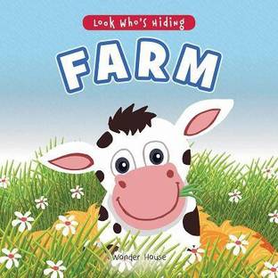 Look Who's Hiding Farm Pull the Tab Novelty Books for Children  - By Miss & Chief