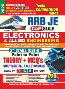 RRB JE ELECTRONICS and Allied Engineering (English Medium) Capsule (2nd Stage CBT-II) Study Material and 1728 Question Bank 2024-25