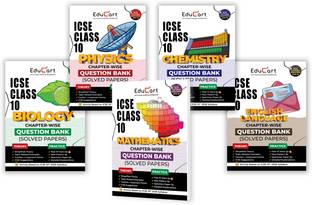 Educart ICSE Class 10 Question Bank 2025-26 Chapter-wise including Solved Papers Physics, Chemistry, Mathematics, Biology and English Language (Strictly Based on 2026 Syllabus)
