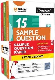 Arihant i-Succeed CBSE Sample Question Papers 2026 Accountancy, Economics & Business Studies Class 12 (Set of 3) | 15 Sample Papers | Final Practice Papers | Rapid Revision Sheets | English Medium
