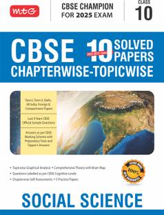MTG CBSE 10 Years (2024-2015) Chapterwise Topicwise Solved Papers Class 10 Social-Science Book - CBSE Champion For 2025 Exam | CBSE Question Bank With Sample Papers | Video Solution of PYQs (Based on Latest Pattern)