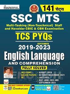SSC MTS Yearwise TCS PYQs English Language 2019 to 2023 September Fully Solved (Hindi Medium) (4797)