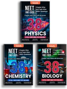 Vedantu 38 Years NEET Physics Chemistry Biology PYQs (1987–2025) Books Set of 3