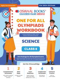 Oswaal One for All Olympiad Workbook Class 8 Science For 2025 Exam